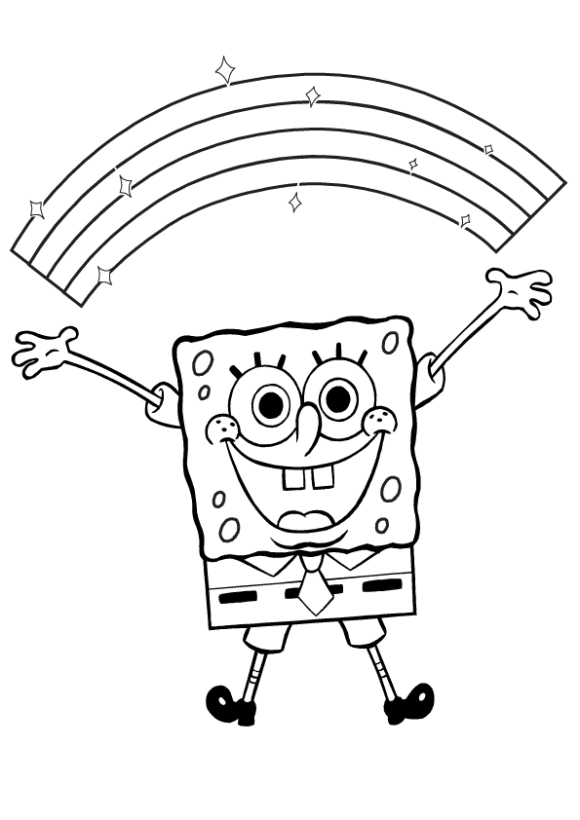 coloring-pages-for-kids-spongebob-happy-580x820